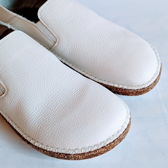Birkenstock Callan Slip On Convertible Heel Leather White Narrow EU41 10 NIB - Picture 9 of 16